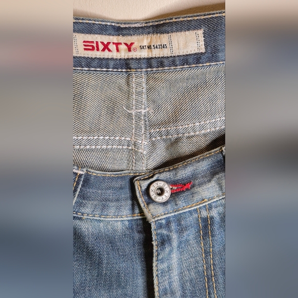 Sixty Brand Men's Straight Jeans - Stylish Blue - Picture 5 of 10